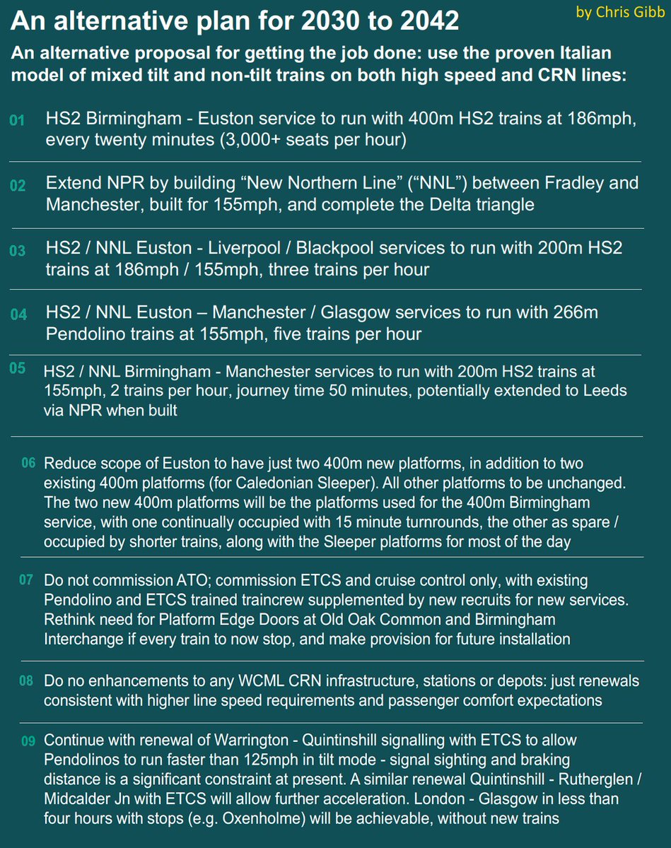 The Chris Gibb 'alternative #hs2' plan proposes just two new 400 metre platforms at Euston, meaning most HS2 trains would be using existing platforms there. Given the height differential between HS2 and CRN platforms in the last known design concept, how is that possible?