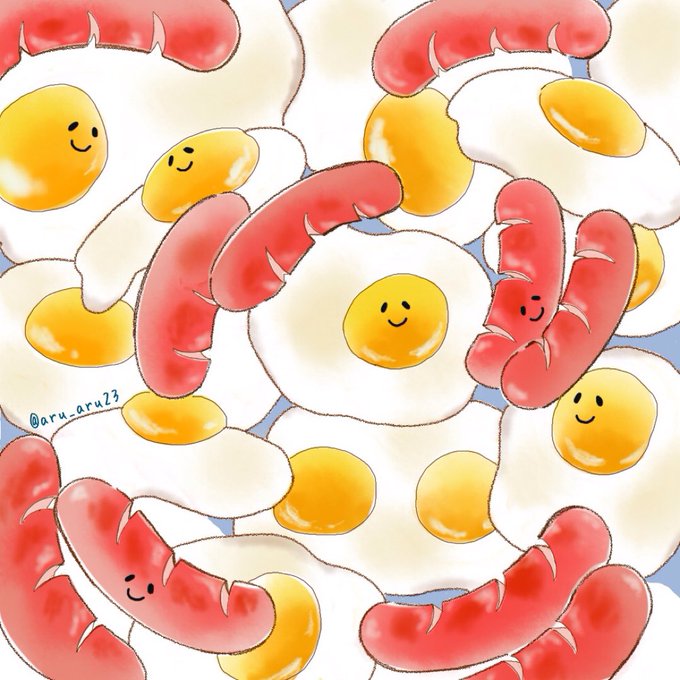 「egg (food) signature」 illustration images(Latest)