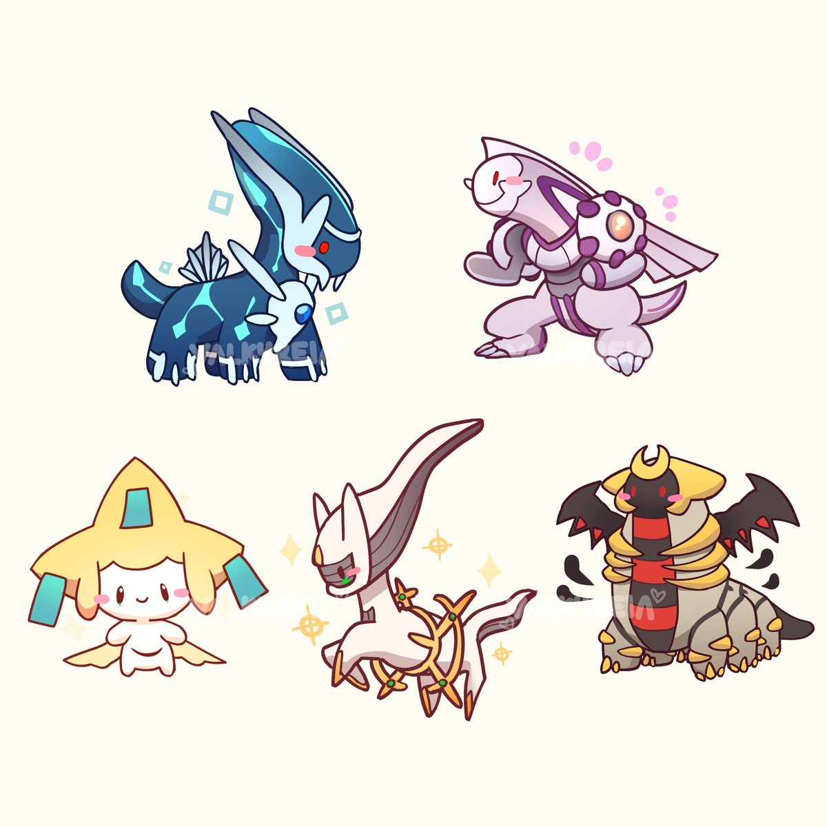 I call these the legend-babies #pokemon #cuteart