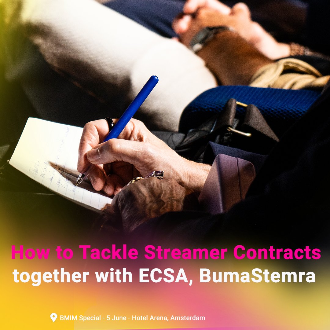 Starting out as a media composer?

During @Buma_MiM and ECSA's panel 'How to Tackle Streamer Contracts' at BMIM Special in Amsterdam on 5 June, experts will give insights to help you to protect your interests and negotiate contracts that work for you.

ℹ️: bit.ly/3WWWt9T