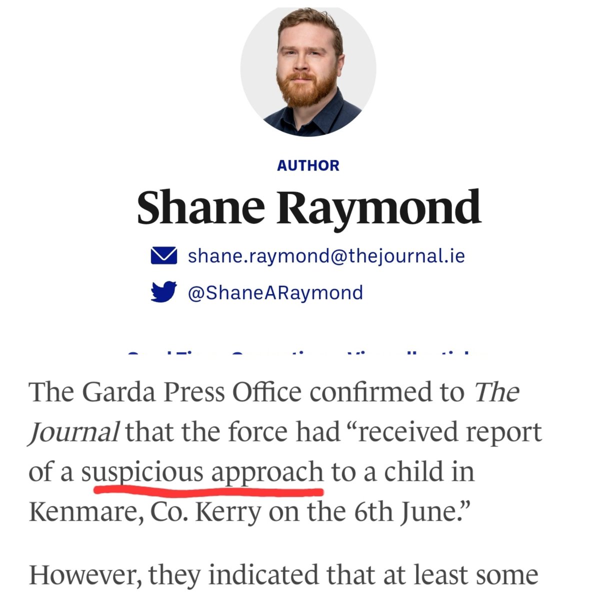 The same Journal that 'Factchecked' an attempted kidnapping in Kenmare... when you scroll down you see they just renamed the incident to downplay it. The Journal.ie is #fakenews #IrelandFirst #DerekBligheEU #DerekBligheFermoy