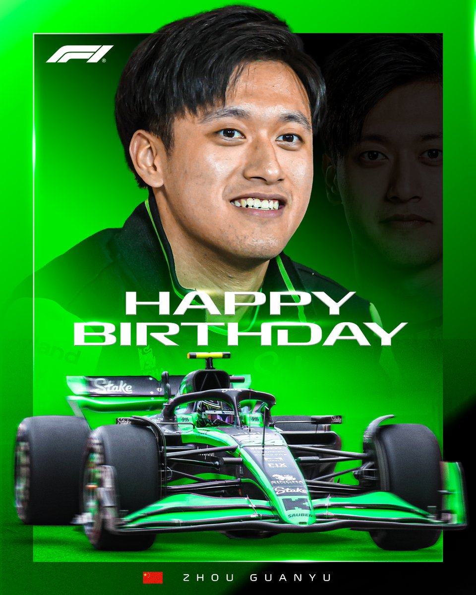 Now crossing the line for lap 25 of life!

Happy birthday to you, @ZhouGuanyu24 🎂

#F1 @stakef1team_ks