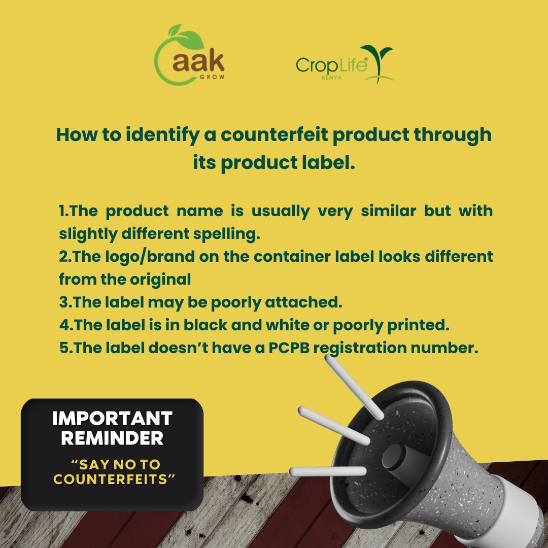 Always check the pesticide label carefully to spot counterfeit products! The differences can be subtle but noticeable. 
Stay vigilant and protect your crops! 
#anticounterfeit #StayAlert #betterfarming #betterfood #betterhealt