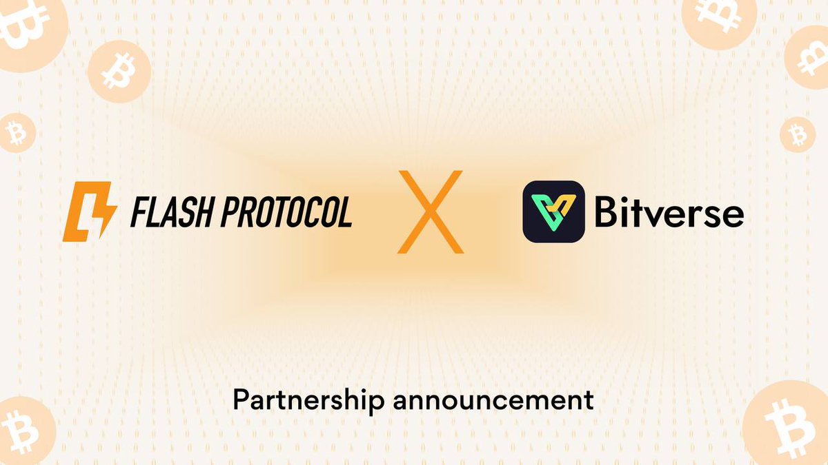 BitverseApp's tweet photo. 🚀 #Bitverse is excited to partner with @flashprotocol! Together, we'll enhance liquidity for #Bitcoin and non-Bitcoin assets. Stay tuned for more innovations! 🌐🔥  

#CryptoNews #FlashProtocol #Bitverse #BitversePartnership #WEB3 #Blockchain https://t.co/hvTKeIvRKw
