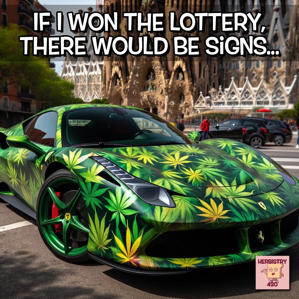 If I won the lottery, I wouldn't tell anyone, but there would be signs 😂😂
.
#weed #weedporn #weedsmokers #weedfeed #weedlove #weedcommunity #weedculture #medicalmarijuana #weedmemes