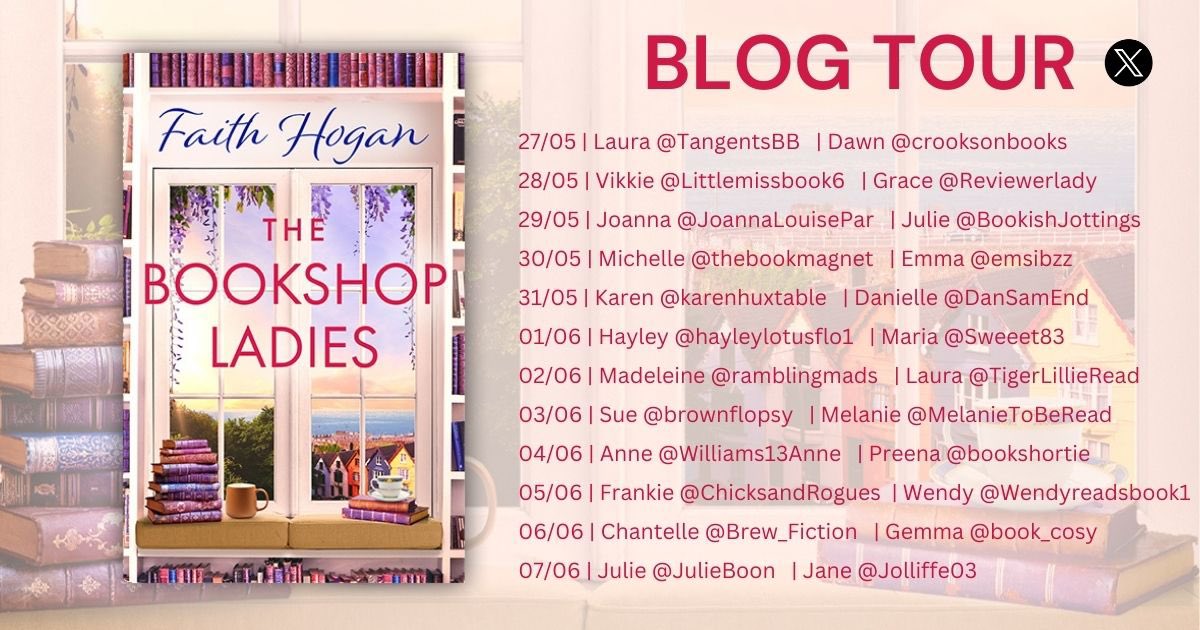 I’m delighted to share my review today of #TheBookshopLadies by @GerHogan for the @AriaFiction #BlogTour 📖 
Visit my blog to find out how much I enjoyed my virtual visit to #Ballycove:
thebookmagnet.co.uk/2024/05/blog-t…