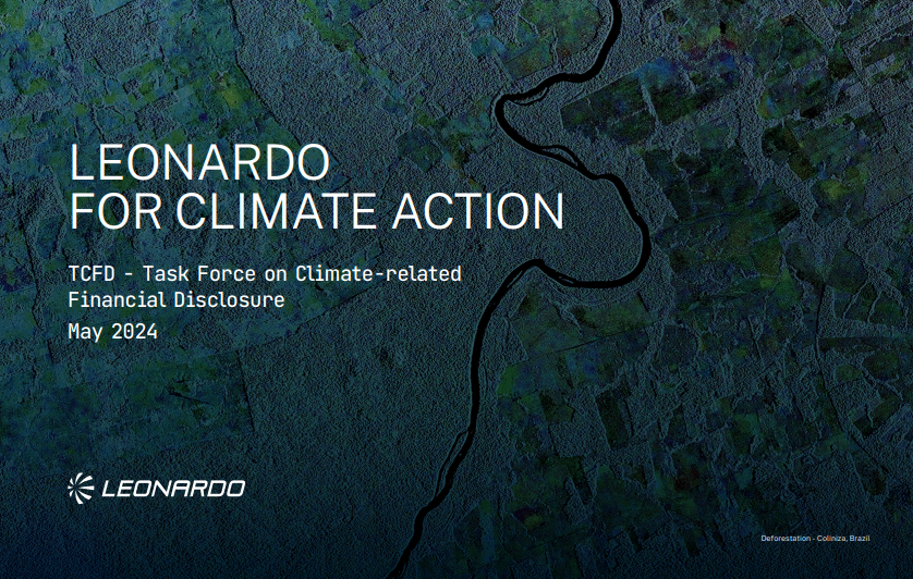 📲 'Leonardo for Climate Action' Report is now available online! 
 
The document, in line with the Task Force on Climate-related Financial Disclosure (#TCFD) standard, testifies our climate strategy and our decarbonisation roadmap, highlighting the contribution of each business