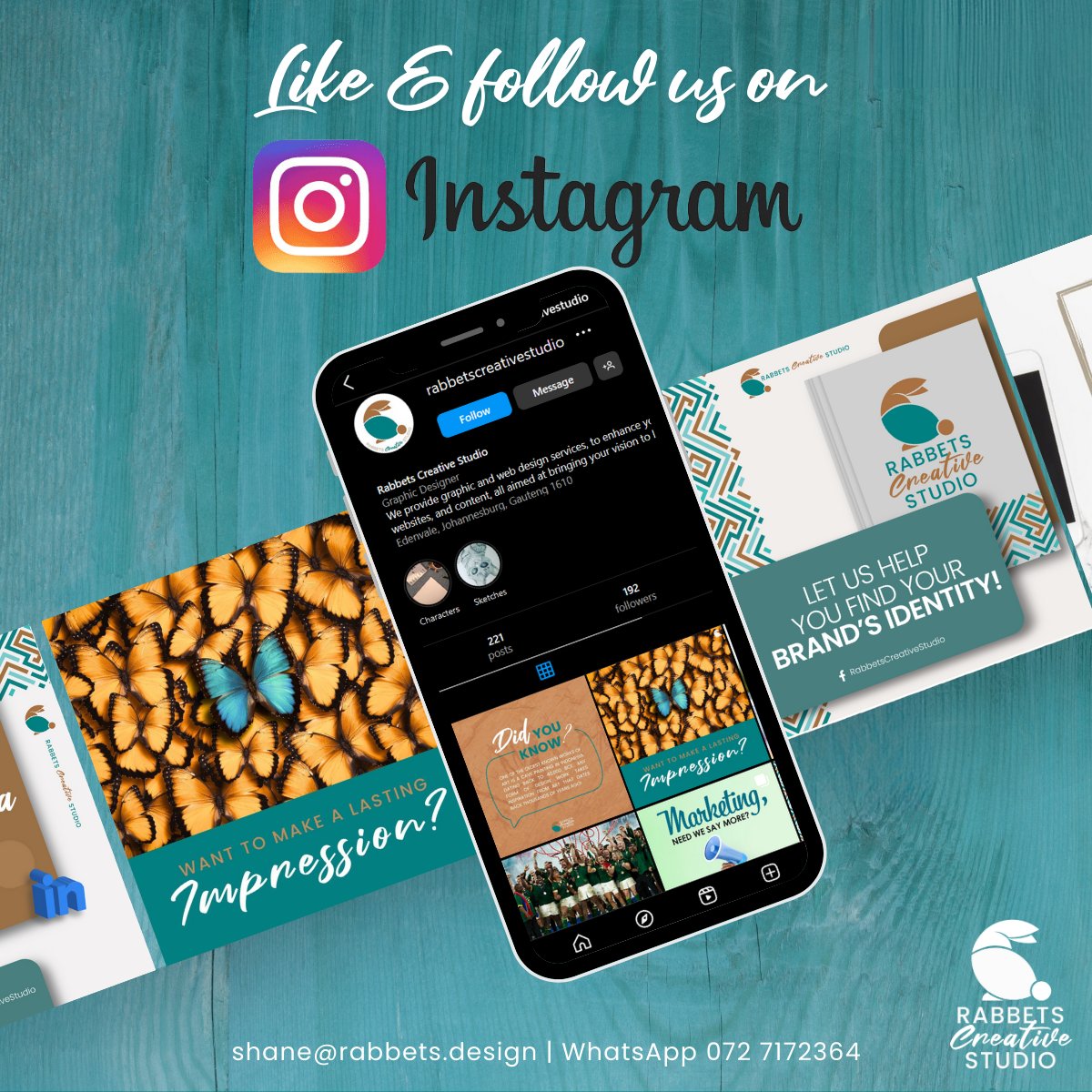 RabbetsCreative's tweet image. Curious about our design magic? Follow Rabbets Creative Studio on Instagram for a daily dose of creativity and inspiration! 🎨✨ #RCSDesigns #followus #design #creative

instagram.com/rabbetscreativ…