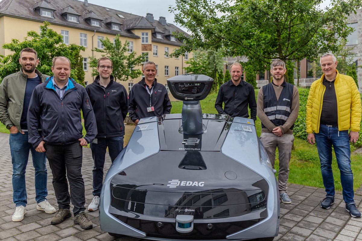 EDAG Engineering's multifunctional, highly automated Citybot to be used by students at the Fulda University of Applied Sciences in Germany to conduct practical research on mobile robotics and autonomous driving rb.gy/zmwzci