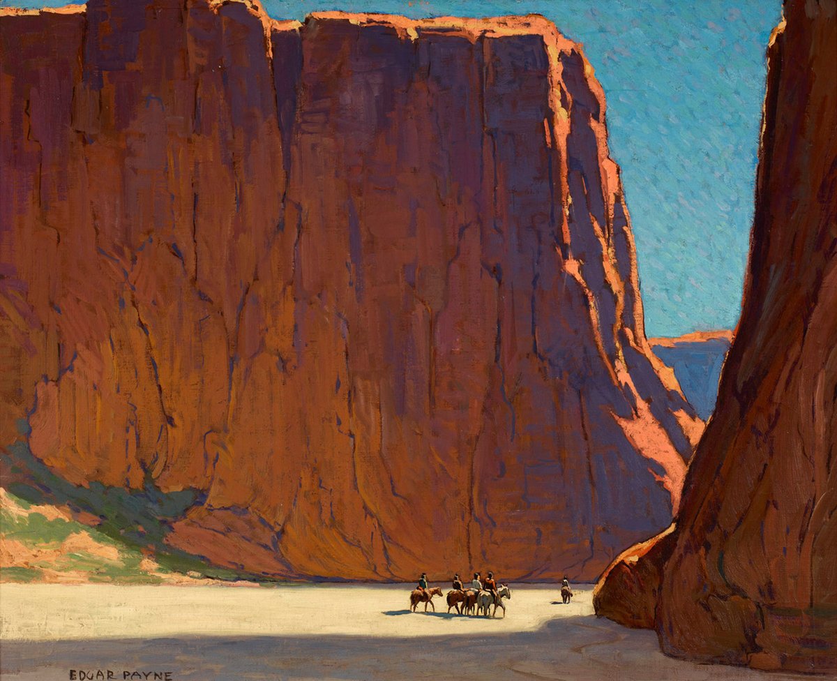 Edgar Alwin Payne
Sunset, Canyon De Chelly
1916
