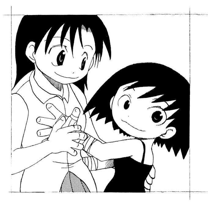 今回登場したクラスのこの女子は、ケシカス連載前に描いた漫画(他社の4コママンガ雑誌に掲載)のキャラクターです。
その漫画はひどくおもんないですが、このキャラは非常に気に入っててケシカスにずっと登場させてます。 