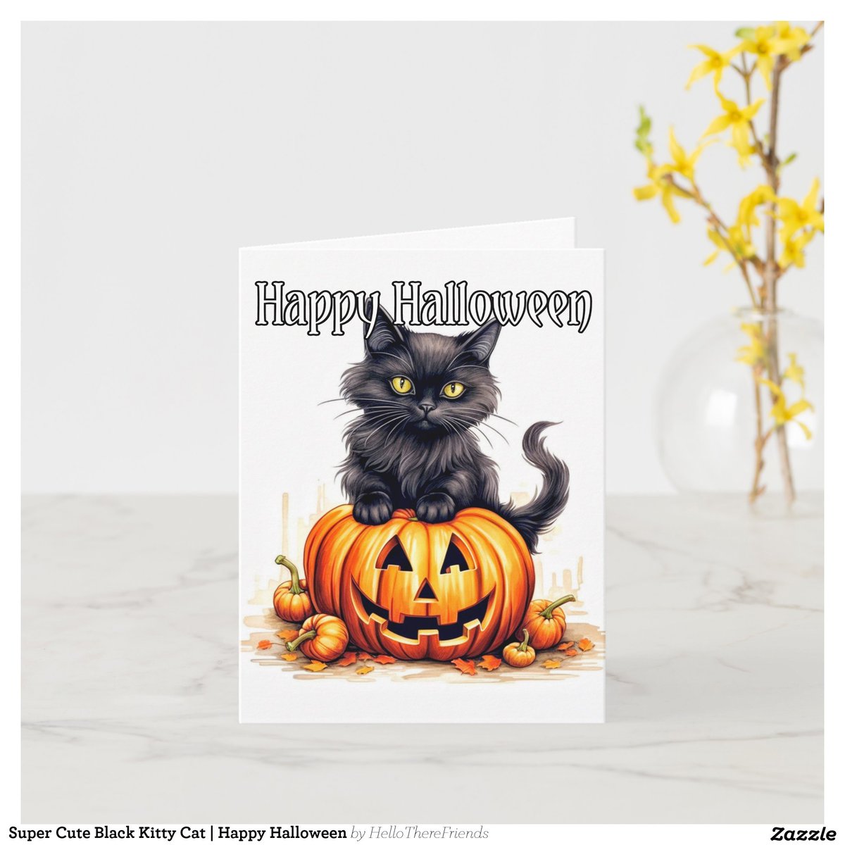 Super Cute Black Kitty Cat | Happy Halloween Card→zazzle.com/z/6txvmv3f?rf=…

#GreetingCards #HalloweenCards #HappyHalloween #Pumpkins #Horror #HalloweenArt #TrickOrTreat #Cats #HappyHalloweenCards #Caturday #BlackCat