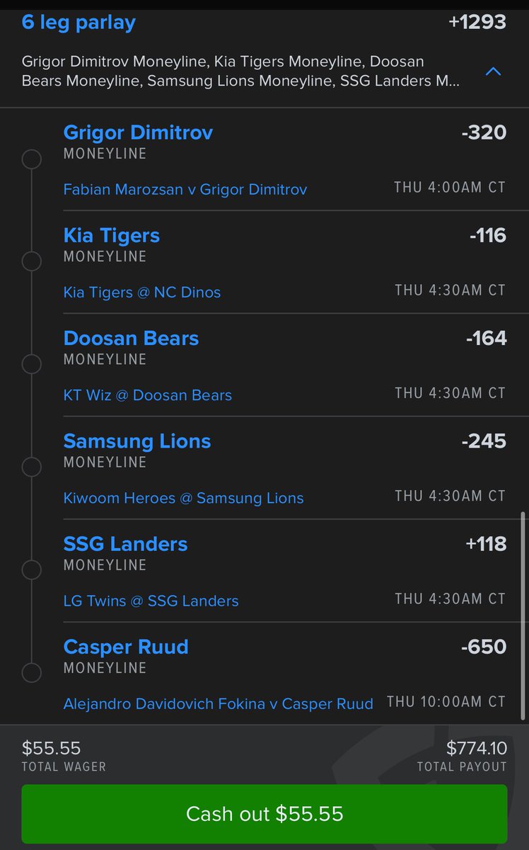(+1293) KBO &amp; TENNIS LOTTO 🎰

100$ To Someone Who Likes ❤️

Must Retweet &amp; Follow Me to Enter!📲

Comment Your Cashapp When Done 💵

Let's Wake &amp; Cash 🤑🔥 #GamblingX