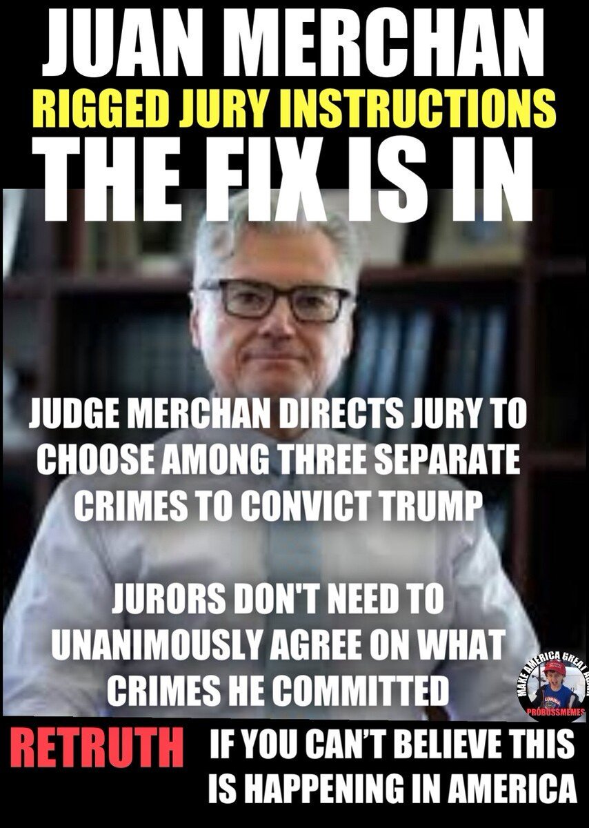 I'm convinced Judge Merchan's role is scripted & he's been paid well for his treason & malicious prosecution in Trump's case. He obviously plans to retire because most judges don't like their decisions appealed to higher courts nor face ethics/malpractice suits. What's next?