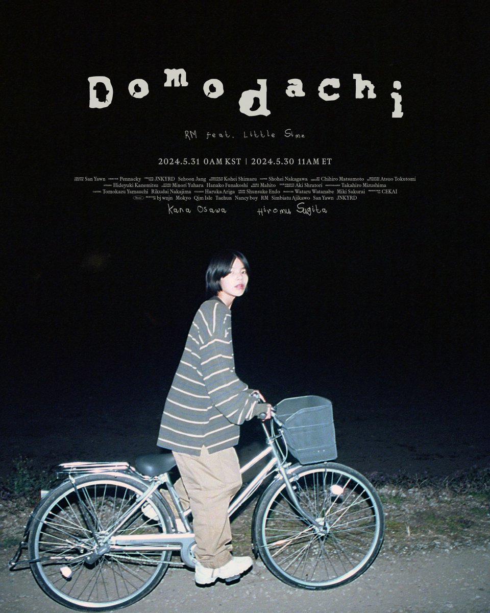 RM 'Domodachi (feat. Little Simz)' Poster #Domodachi MV Release May 31, 0AM (KST) | May 30, 11AM (ET) #RightPlaceWrongPerson #RM