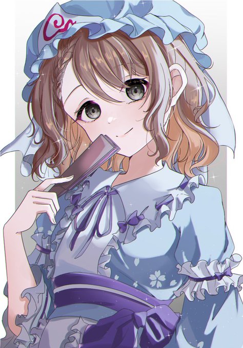 「hair between eyes japanese clothes」 illustration images(Latest)