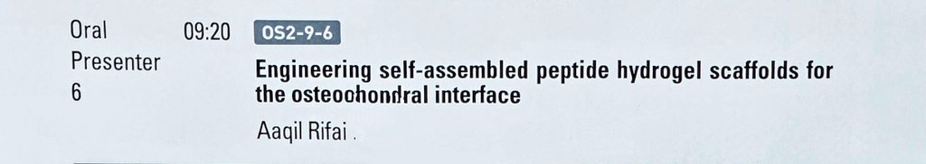 Great to deliver a talk at the <a href="/2024Wbc/">12th World Biomaterials Congress (WBC 2024)</a> in Daegu, Korea, on self assembled peptide hydrogels for the osteochondral interface. Met some legends including Prof. Antonios Mikos <a href="/UTSEngage/">UTS</a>