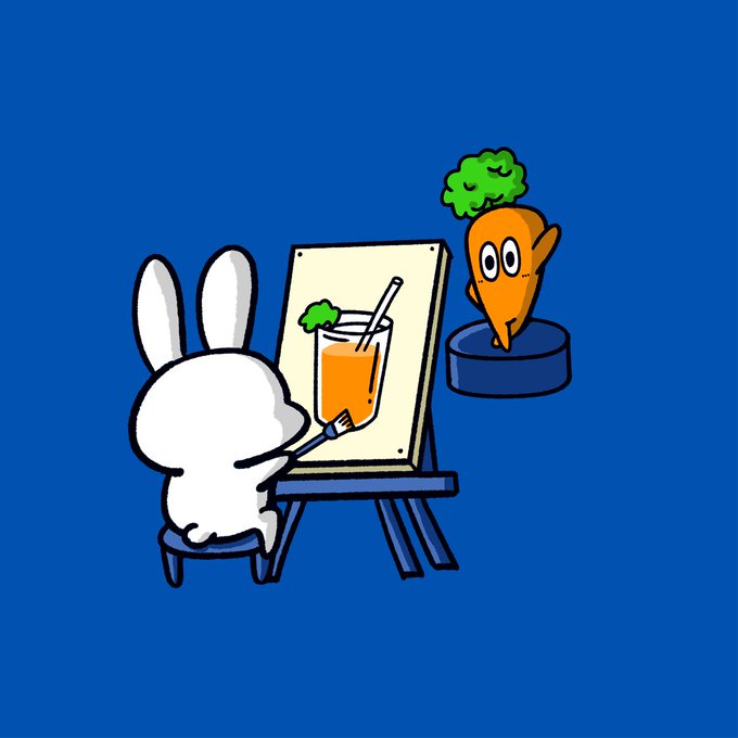 「rabbit sitting」 illustration images(Latest)