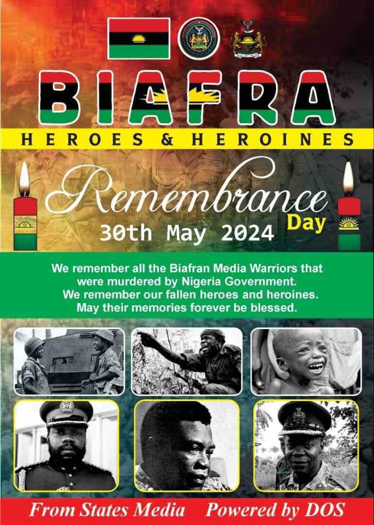 It will be a graveyard silence in the entire East as Biafrans remember those who courageously defended Biafra land. I remember Chris Okigbo and every soul that died in that war. I remember IPOB members that fall in Emene, Obigbo, Nkpor, Aba, Onitsha, Afaraukwu Ibeku. I remember