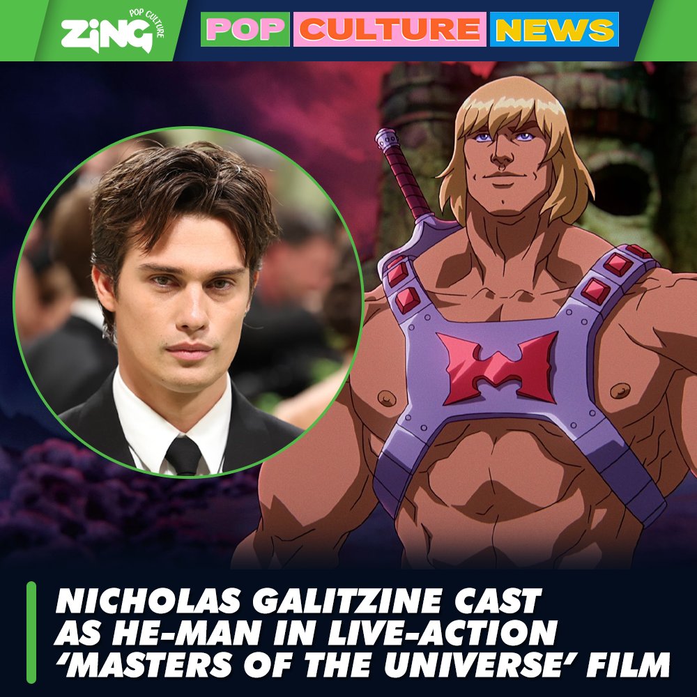 Nicholas Galitzine has just been cast as He-Man in the upcoming 'Masters of the Universe' film by Amazon and Mattel. The movie is planned to release 5 June 2026. #zingpopculture #zingpop #popculture #popculturenews #mastersoftheuniverse #heman #nicholasgalitzine