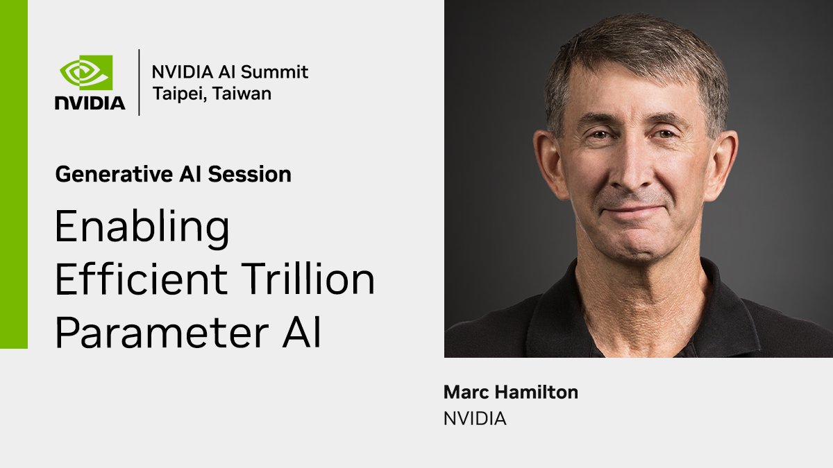 Join Marc Hamilton, VP of Solutions Architecture & Engineering, to learn how accelerated computing is driving a #generativeAI revolution using the Blackwell platform and NVIDIA NIMs.

Explore more #sustainablecomputing and #AI sessions at NVIDIA #AISummit: nvda.ws/3UXGVjx