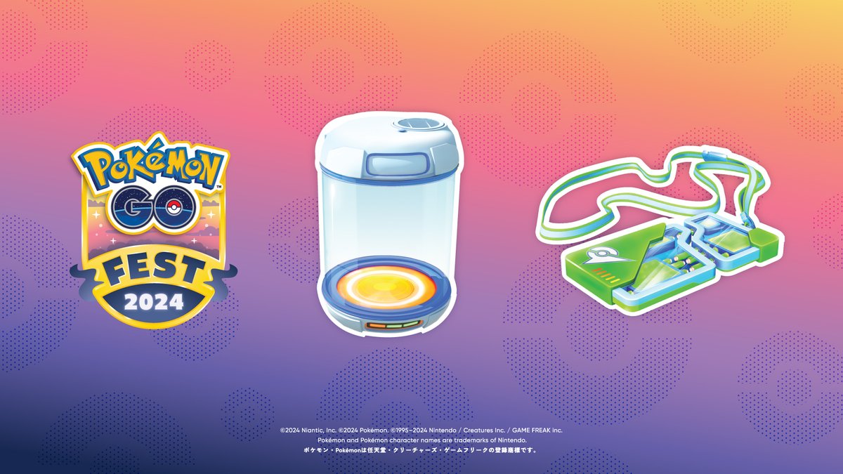 「Pokémon GO Fest 2024：仙台」で使う道具を入手しましょう！🛍️ 仙台市で開催されるイベントのチケットをお持ちの方は、Web Storeでの決済時にコード「GOFEST2024」を入力して購入すると、「プレミアムバトルパス」と「ふかそうち」が受け取れます！ #ポケモンGO store.pokemongolive.com/?utm_source=PG…