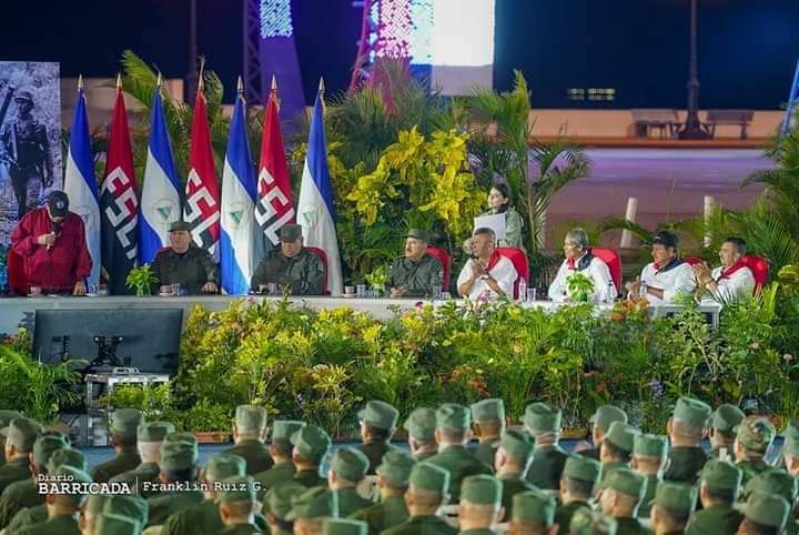 Comandante Daniel Ortega y Compañera Rosario Murillo conmemorarón el 45 Aniversario de la Ofensiva Final Insurreccional desde Plaza La Fé. #SoberaníayDignidadNacional #TodosJuntosAl4519