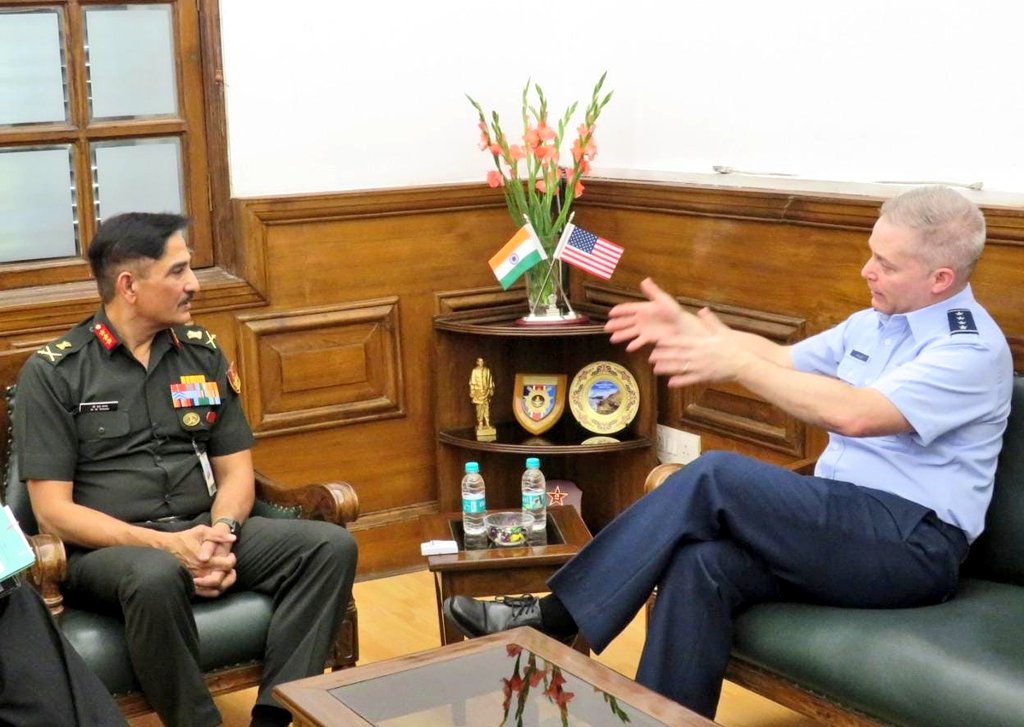 Lt Gen DS Rana, DG Defence Intelligence Agency #DIA, #HQIDS interacted with General Timothy D. Haugh, Commander US Cyber Command & Director NSA / Chief, Central Security Service.