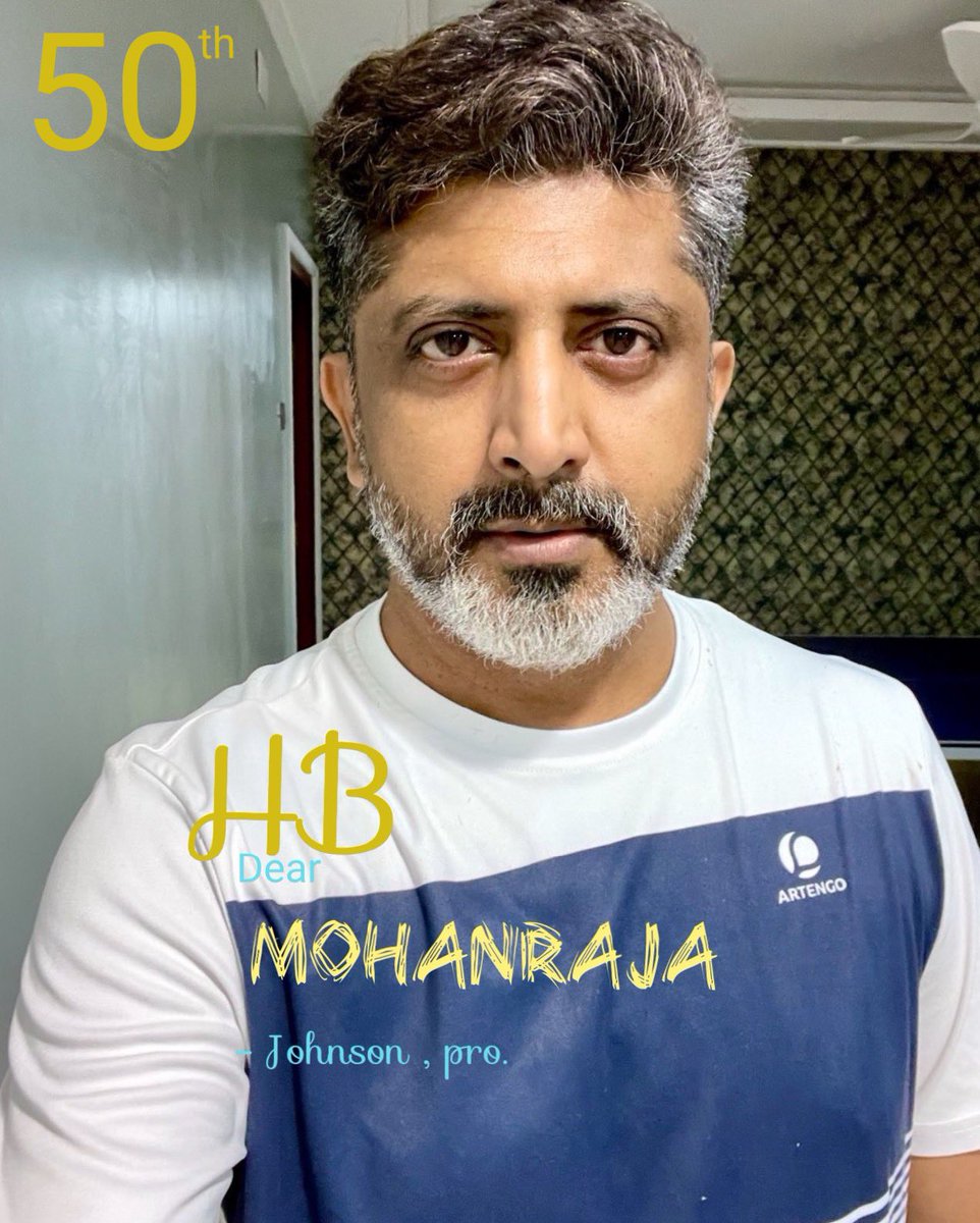 50th HB dear Director @jayam_mohanraja #HBDMohanraja #HappyBirthdayMohanraja #directormohanraja #50thHBMohanraja