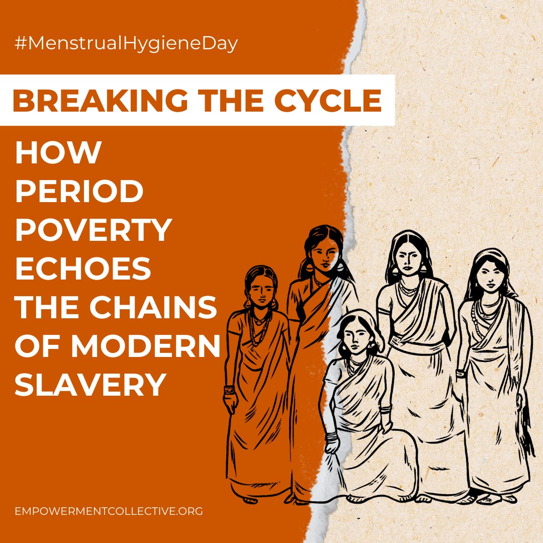 🌸Breaking  the Cycle: How Period Poverty Echoes the Chains of Modern Slavery: 
empowermentcollective.org/post/breaking-…

#EmpowermentCollective #BreakingTheCycle #PeriodPoverty #ModernSlavery #EndHumanTrafficking #GenderEquality #MenstrualJustice #MenstrualHygieneDay
