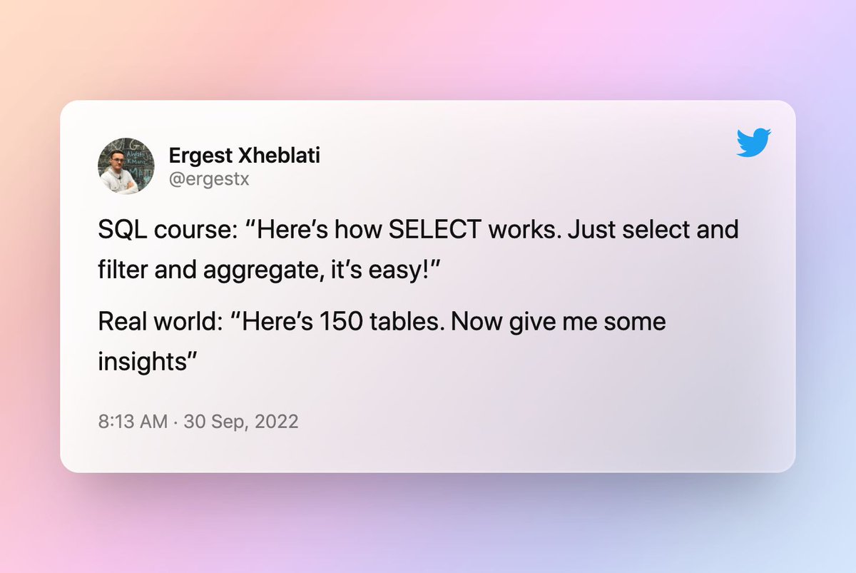 NickSinghTech's tweet image. SQL Friends - how did you bridge this gap?