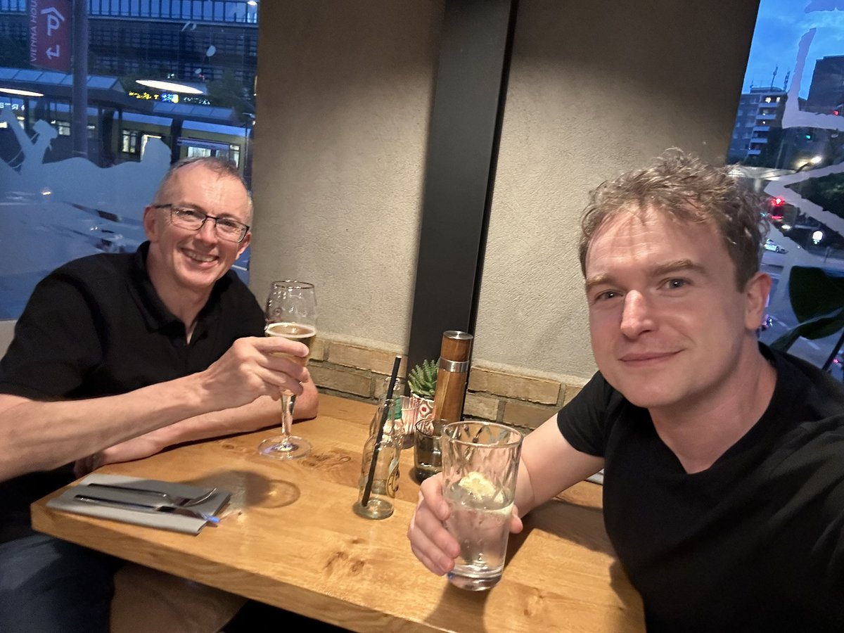 Always great to catch up with the legend that is <a href="/PaulNoble8/">Paul Noble MBE</a> 🙏.

All he needs to do now is stop deleting my phone number &amp; we can make it a more regular catch-up… 😉 

You’ll be able to hear him on comms during the <a href="/Para_swimming/">Para Swimming</a> World Series event in Berlin today until Sunday.