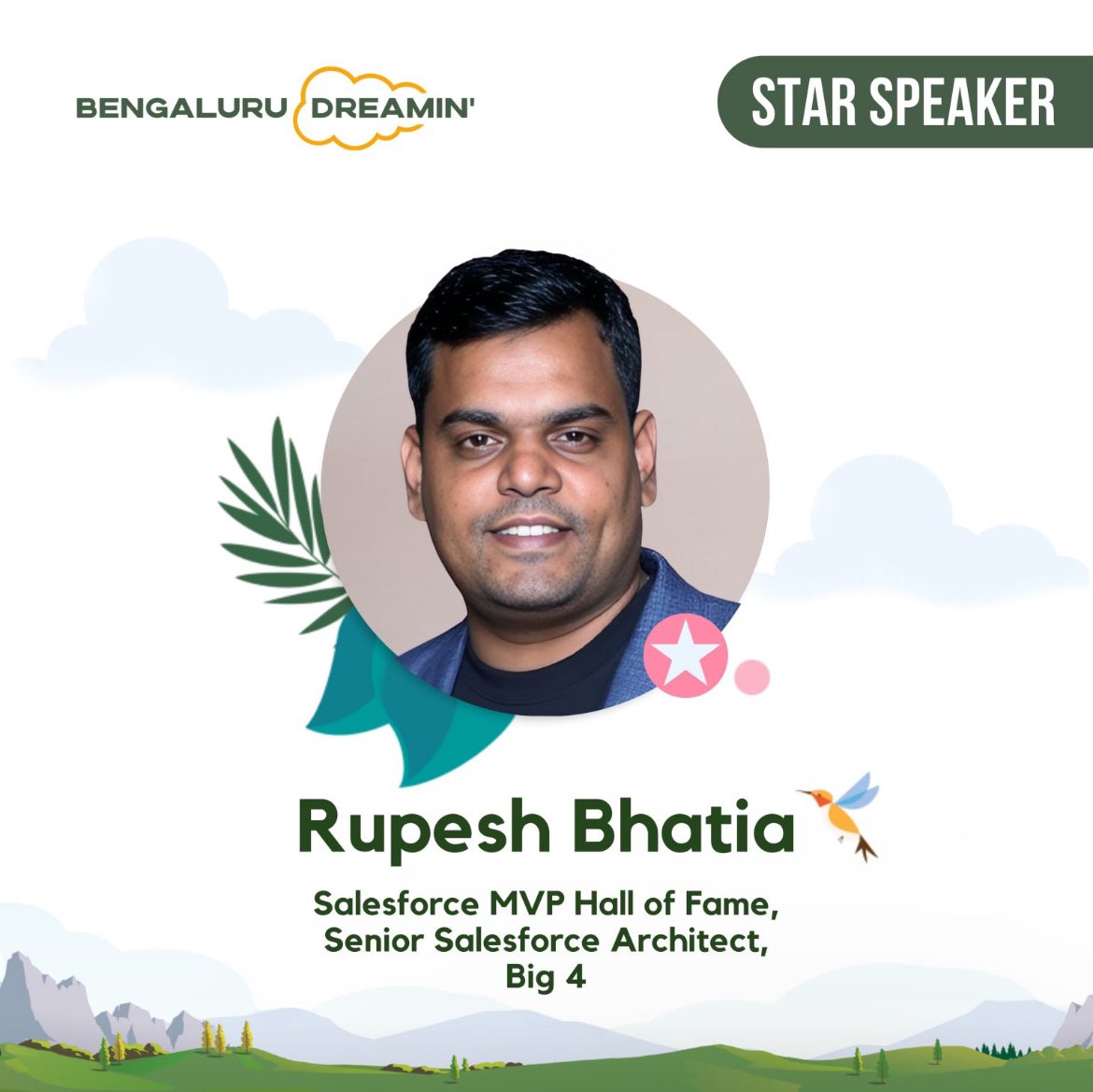 We are excited to announce our next star speaker for the upcoming Bengaluru Dreamin' Conference -<a href="/RupeshBhatia85/">Rupesh Bhatia</a> 

More details👇
linkedin.com/posts/bengalur…

#BengaluruDreamin24 #Salesforce #trailblazercommunity #StarSpeaker #NTTDATAlife