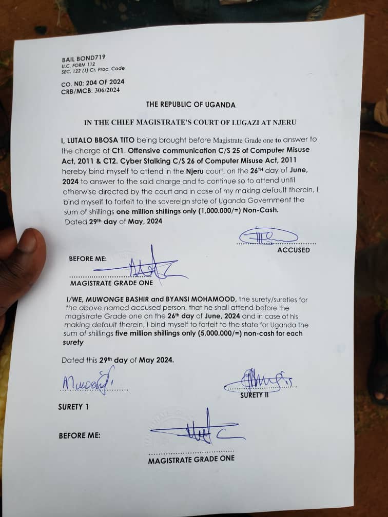 Yesterday while we were in Mukono, our legal team was working hard to secure the release of our detained comrades. We welcome back the 13 people who have been detained in Kamuli since last week, as well as comrade Lutalo Bbosa aka Battle-Kay Live and comrade Evans Bukenya, our