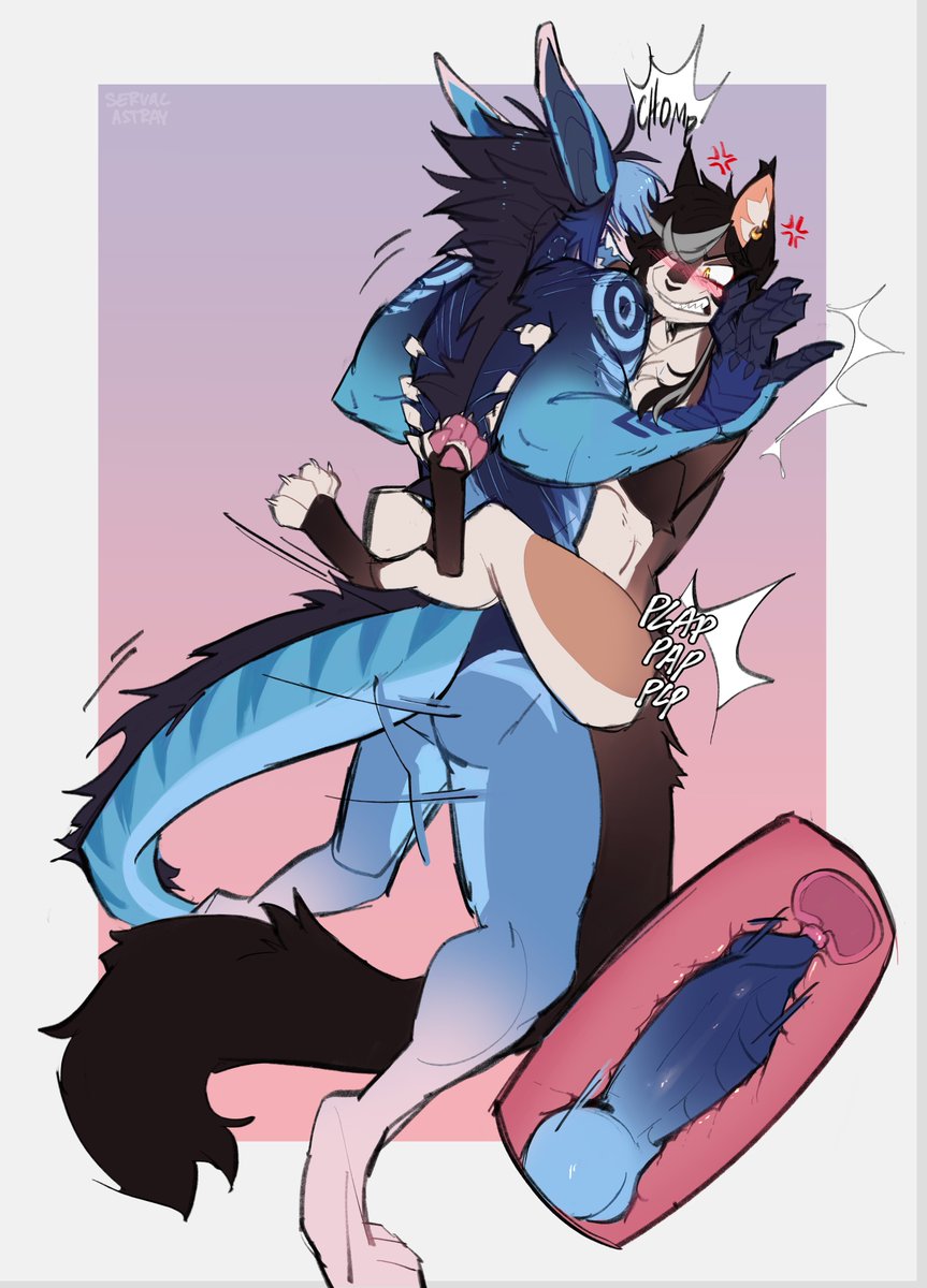 definitelyfloof's tweet photo. Friends! 
Fr... Frenemies?? 

🪄🐱@EphrinButMore
🎨@servalastray https://t.co/Tn8QBDaThV