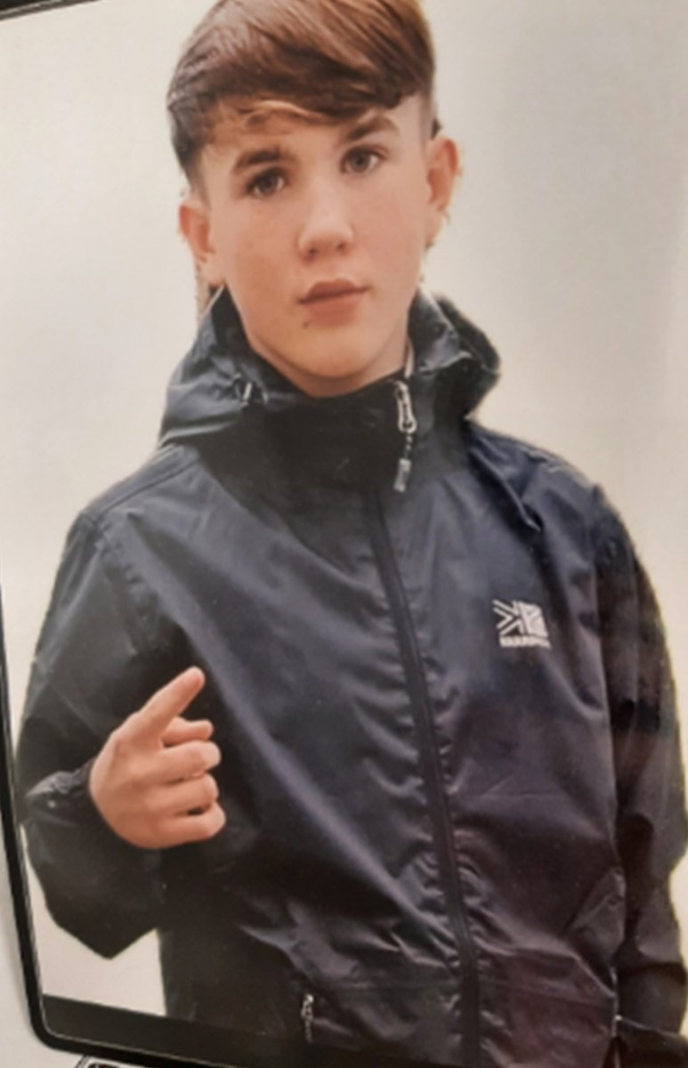 Concerns for missing 14 yr old male, Patrick Thompkins from Bradford. Described as being a White male, 5ft, slim build, brown short hair, wearing black tracksuit bottoms and a black tracksuit top. Any sightings log 294 29-05 refers.