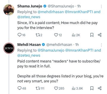 Shama Ghost Junejo got schooled by Mehdi.