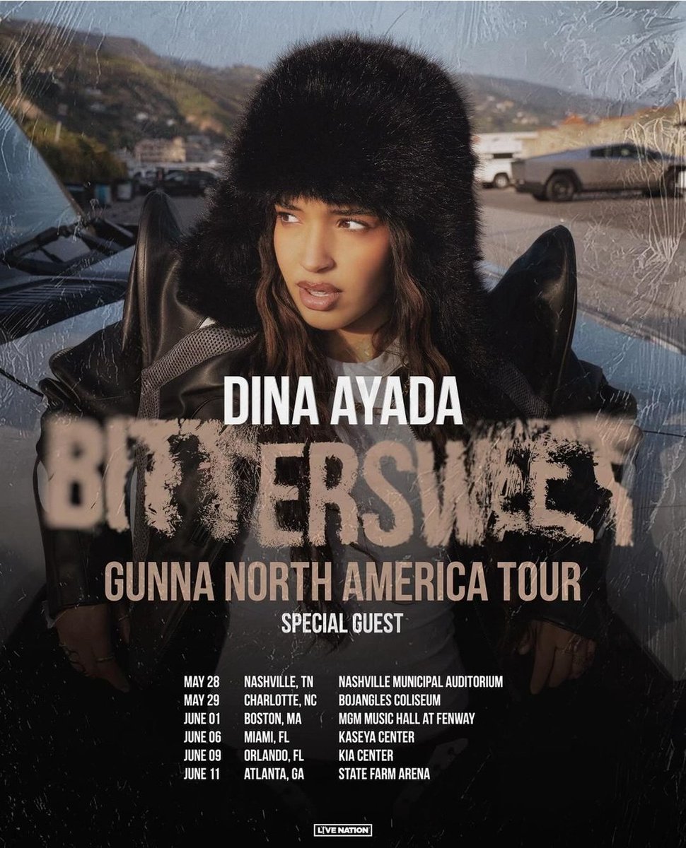 Yo @gunnafandom, 
Where the #bittersweet Tour visitors at??

What did ya'll think about #DinaAyada?

She performed as an #SpecialGuest on his North America Tour. 

Who has some content to share? 

#WinaxWunna