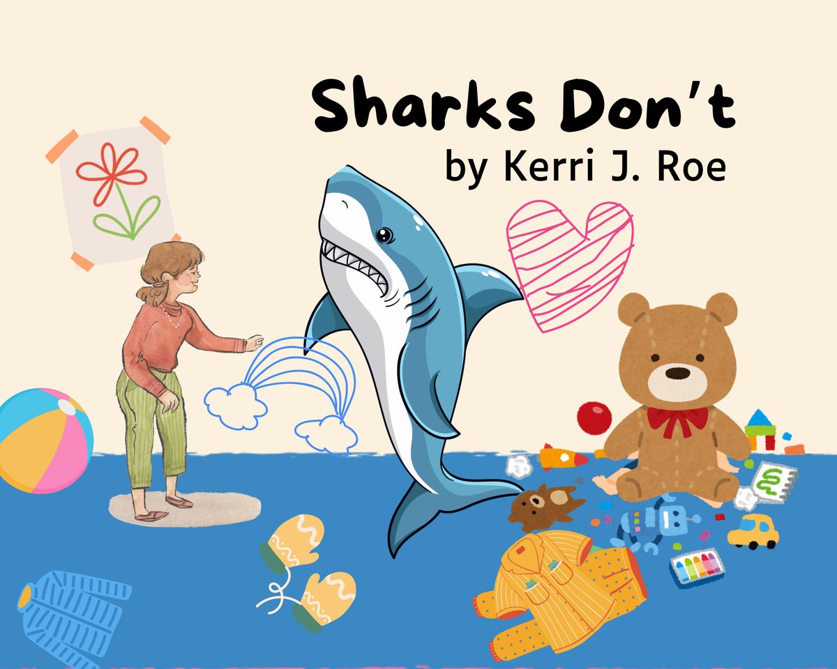#kidlitpit ROCK STARS DON’T NAP X SHEL SILVERSTEIN’s “SICK”
Sharks can do lots of things-swim & play & float in their sleep-but they don’t clean their rooms & they definitely don’t listen to Grandmas! #PB #HA #pbwriter