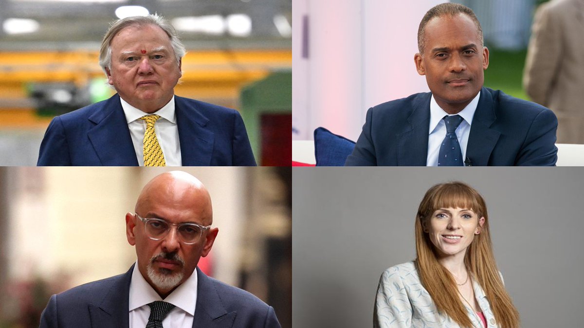 EuropeanUnity1's tweet image. #GeneralElection odd one out round

Which of these did not owe any money to HMRC?

Tory donor Lord Bamford, tory MP Adam Afriyie, tory chancellor Nadhim Zahawi or Labour deputy leader Angela Rayner?