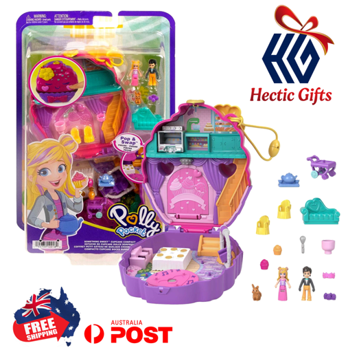 NEW - Polly Pocket Sweet Cupcake Micro Doll Playset   ow.ly/RYQ850PSoUo #New #HecticGifts #Mattel #PollyPocket #SweetCupcake #MicroDoll #Playset #DollsHouse #Dolls #Polly #Toy #Collectible #FreeShipping #AustraliaWide #FastShipping