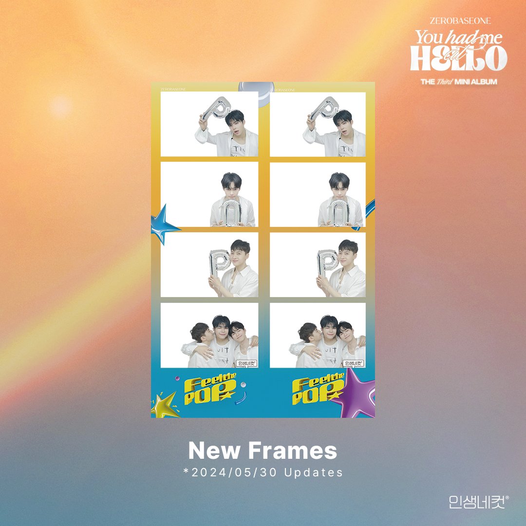 life4cuts_kr's tweet photo. 𝗡𝗘𝗪 𝗨𝗣𝗗𝗔𝗧𝗘 | 𝗭𝗘𝗥𝗢𝗕𝗔𝗦𝗘𝗢𝗡𝗘

ZB1만 보면 인생네컷심장이 터질 듯이 POP POP POP POP💥
Going 인생네컷(유닛 위드프레임 새로 나왔으니까🏃🏻‍♀️🏃🏻‍♂️)
긴장은 POP POP 세명의 멤버들과 같이 Bop bop 인생네~컷

𝗭𝗘𝗥𝗢𝗕𝗔𝗦𝗘𝗢𝗡𝗘 𝗡𝗘𝗪 𝗙𝗥𝗔𝗠𝗘 𝗨𝗣𝗗𝗔𝗧𝗘
💙𝗙𝗲𝗲𝗹 𝘁𝗵𝗲 𝗣𝗢𝗣 𝗨𝗻𝗶𝘁 𝗙𝗿𝗮𝗺𝗲𝘀!

🗓️24.05.30 - 24.07.01
📌전국/해외 인생네컷매장 및 인생네컷APP

-
𝗡𝗘𝗪 𝗨𝗣𝗗𝗔𝗧𝗘 | 𝗭𝗘𝗥𝗢𝗕𝗔𝗦𝗘𝗢𝗡𝗘
Just seeing ZB1 makes your heart go POP POP POP POP💥
Going LIFE4CUTS (with the new unit frame🏃🏻‍♀️🏃🏻‍♂️)
Feel the tension POP POP with the three members and take a Bop bop LIFE4CUTS

𝗭𝗘𝗥𝗢𝗕𝗔𝗦𝗘𝗢𝗡𝗘 𝗡𝗘𝗪 𝗙𝗥𝗔𝗠𝗘 𝗨𝗣𝗗𝗔𝗧𝗘
💙𝗙𝗲𝗲𝗹 𝘁𝗵𝗲 𝗣𝗢𝗣 𝗨𝗻𝗶𝘁 𝗙𝗿𝗮𝗺𝗲𝘀!

🗓️ 24.05.30 - 24.07.01
📌 Available atLife4Cuts stores and on the Life4Cuts APP.
(*Available at stores in South Korea, Hong Kong, Singapore, Thailan, Philippines, Vietnam, China, Taiwan, UK, USA, Canada, New Zealand, Australia, Japan, Netherlands, Italy, Czech Republic, Denmark, Romania, Guam)

#인생네컷 #life4cuts #lifefourcuts #ZEROBASEONE #ZB1 #제로베이스원 #You_had_me_at_HELLO #Feel_the_POP #성한빈 #김지웅 #장하오 #석매튜 #김태래 #리키 #김규빈 #박건욱 #한유진
@ZB1_official