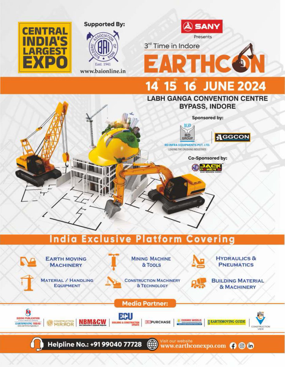 BOOK YOUR SPACE EARTHCON EXPO 14-15-16 JUNE 2024 LABH GANGA CONVENTION CENTRE BYPASS INDORE (M. P.)