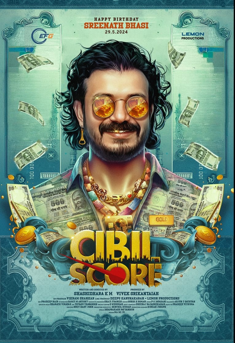 ForumReelz's tweet photo. ശ്രീനാഥ് ഭാസി നായകനായി ശശിധര കെ എം രചന സംവിധാനം നിർവഹിച്ച് വിവേക് ശ്രീകാന്തയ്യാ നിർമിക്കുന്ന പുതിയ ചിത്രം 'സിബിൽ സ്കോർ'.. ഫസ്റ്റ്ലുക്ക്‌ പോസ്റ്റർ.. 😍

#sreenathbhasi #sreekantaiah #sasidhara #cibilscore #lemonproductions https://t.co/rXS4yjircq
