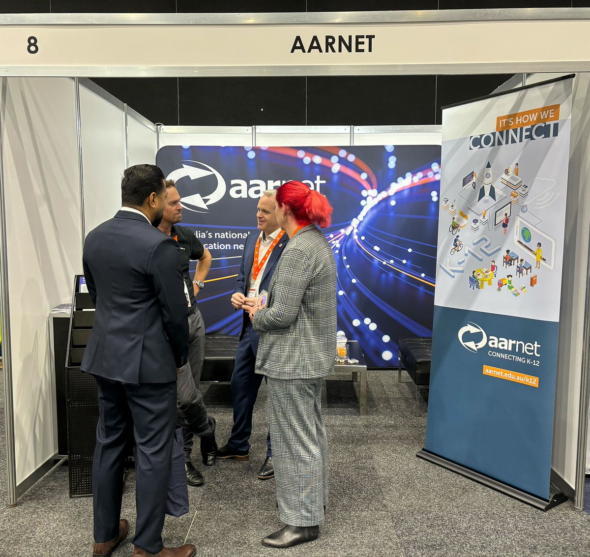 AARNet's tweet photo. Thanks to everyone who stopped in for our #CyberSecurity panel session!
If you want to learn more about network, cyber security and collab tools for your school, you can find the #AARNet team on stand 8 in the expo hall or visit https://t.co/hNdWzS845V https://t.co/JSrwWcxsrq