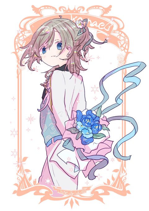 「blue eyes rose」 illustration images(Latest)