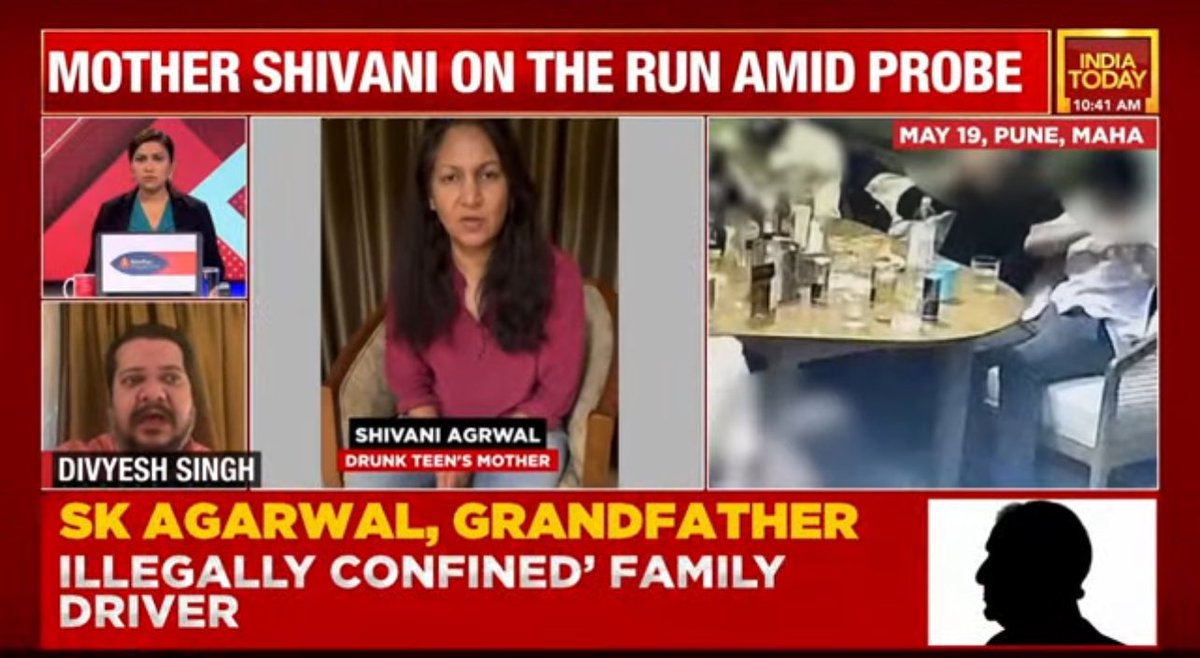 BREAKING: Investigation finds that Shivani Agarwal, mother of the teen Porsche driver, got her blood sample swapped with his at Sassoon Hospital during medical test to mask alcohol content. Police now on the look-out for her, she has left Pune, reports @divyeshas on @IndiaToday: