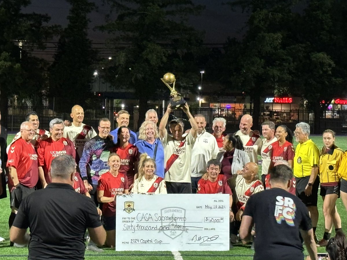 Ending the day with another of my favourite annual #CALeg events, the Capitol Cup! Team NorCal cruised to a 4-1 victory over SoCal, thanks to a thrilling Man of the Match hat-trick performance from @RobBonta. 

The charity match raised $60,000 for @CASA_Sacramento 

#ComeOnNorCal