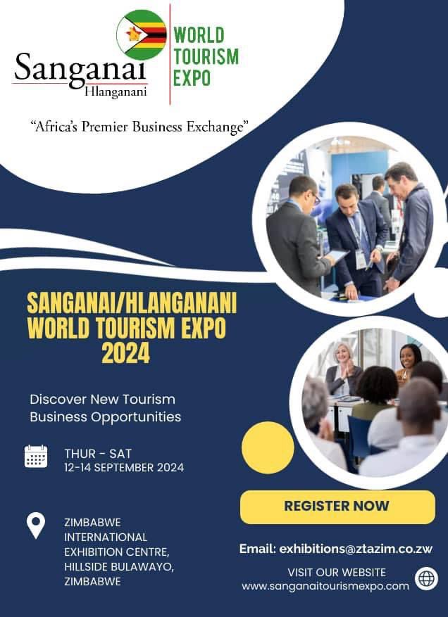 ZtaUpdates's tweet image. The Sanganai/Hlanganani World Tourism Expo 2024 registration is still on. Email exhibitions@ztazim.co.zw to secure your spot or to make inquiries. 
#Sanganai24
#meetinzim
#businesstourism
#visitzimbabwe🇿🇼