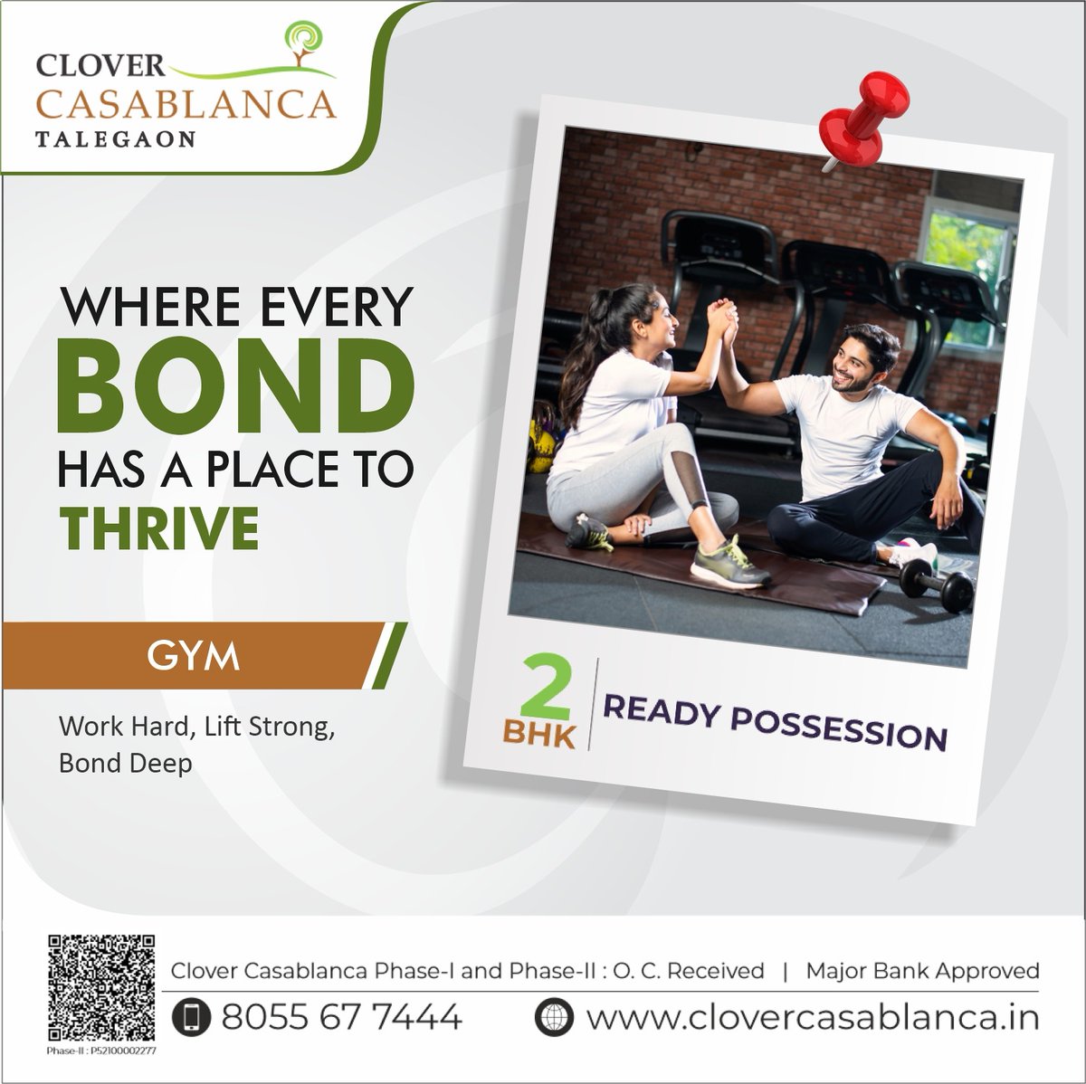 ✨🍁WHERE EVERY BOND HAS A PLACE TO THRIVE  ✨🍁

#Sharingthejoy

📞 Contact: 8055 67 7444
🌐 Visit: clovercasablanca.in
.
.
.
#CloverCasablanca #DreamHome #SharingTheJoy #GymLife #WorkHardLiftStrong  #HomeComfort #FitnessJourney #BondDeep #ElegantHomes #LiveInStyle